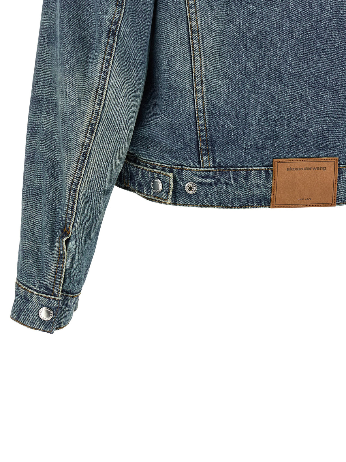 DENIM X ALEXANDER WANG Blaue Jeansjacke aus Baumwolle