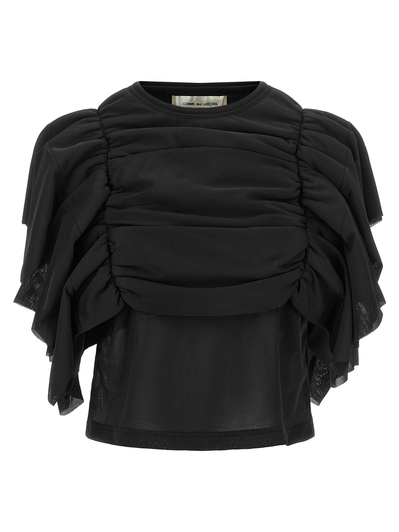 Comme Des Garçons Schwarzes Hemd aus Polyester