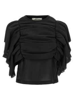 Comme Des Garçons Schwarzes Hemd aus Polyester