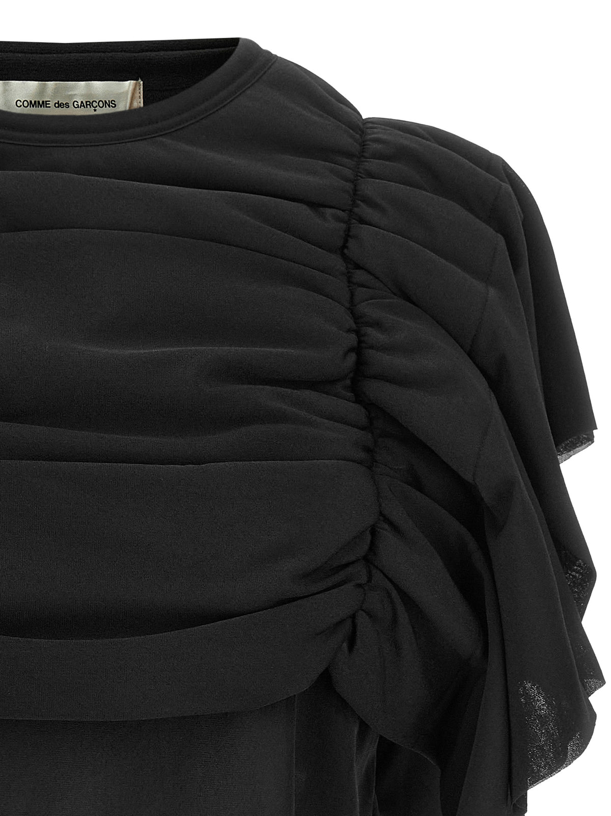 Comme Des Garçons Schwarzes Hemd aus Polyester