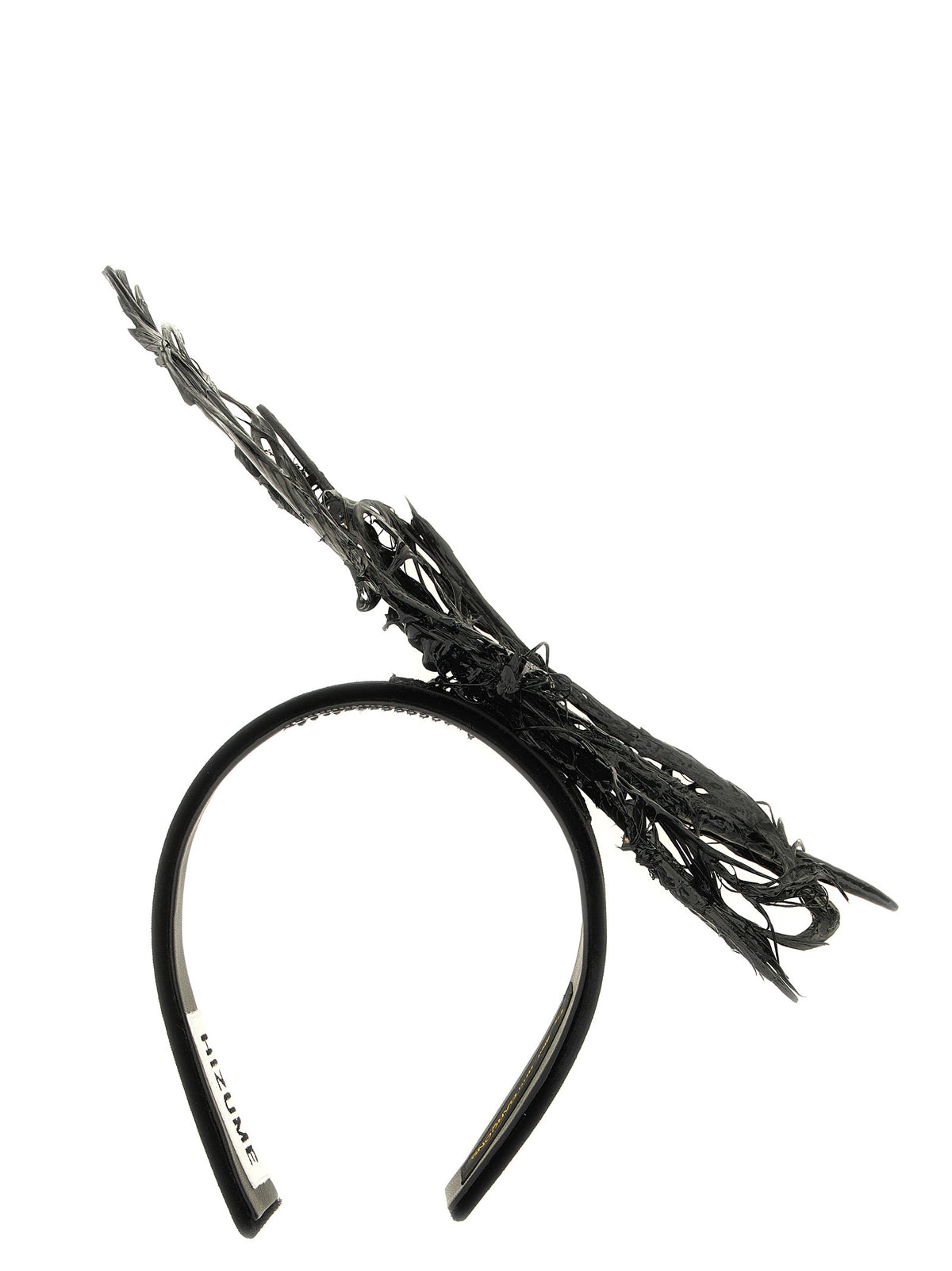 Comme Des Garçons Schwarzes Stirnband aus Rayon