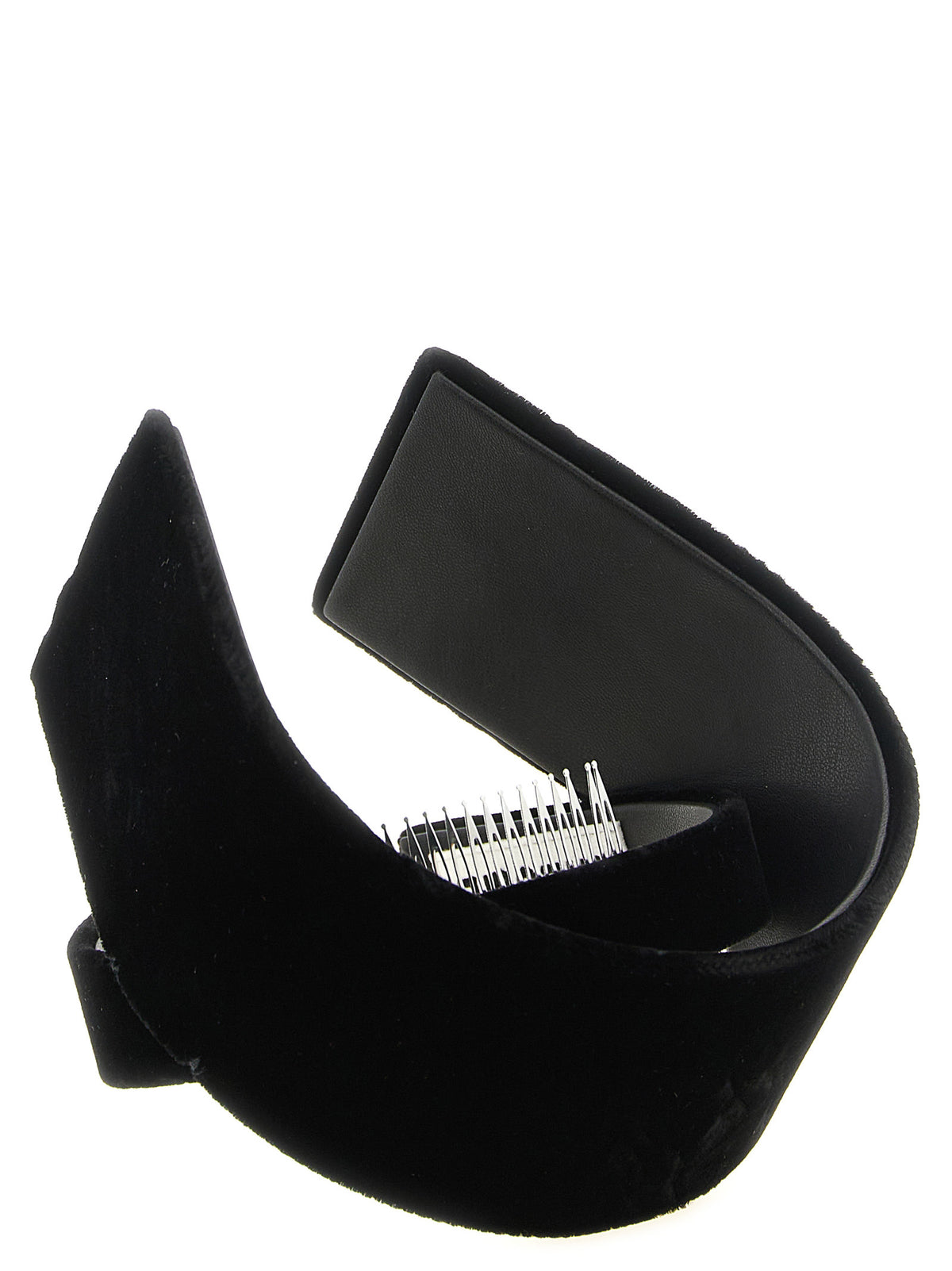 Comme Des Garçons Schwarzes Stirnband aus Rayon