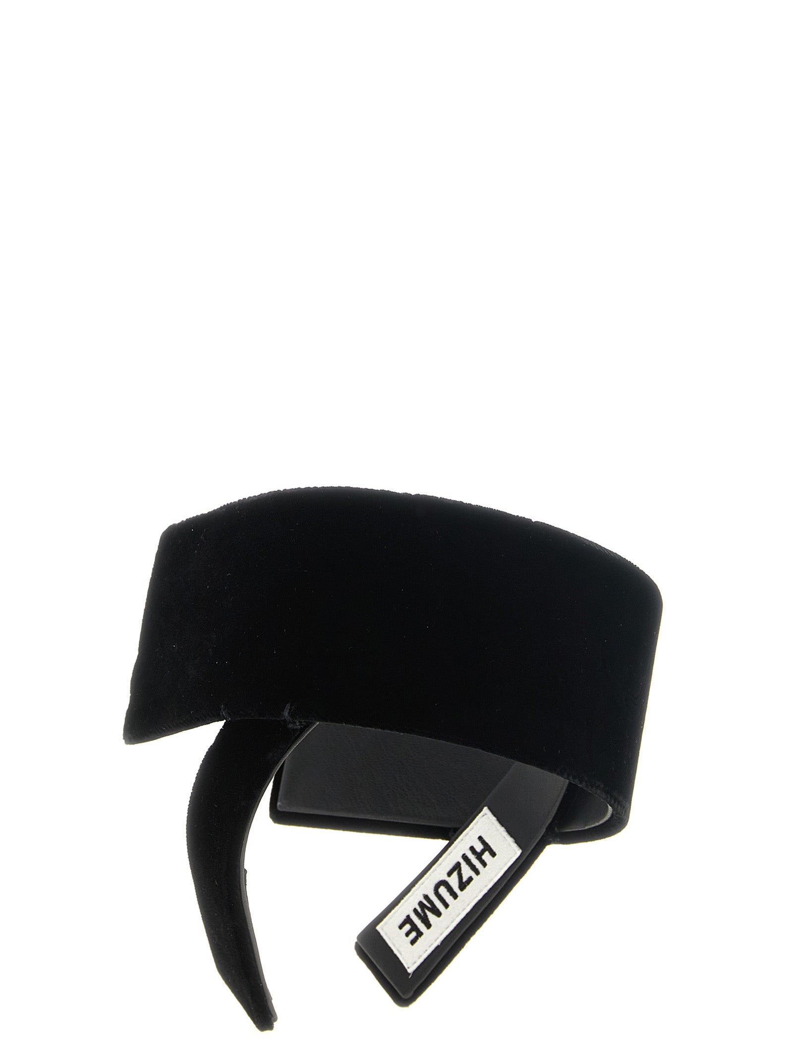 Comme Des Garçons Schwarzes Stirnband aus Rayon