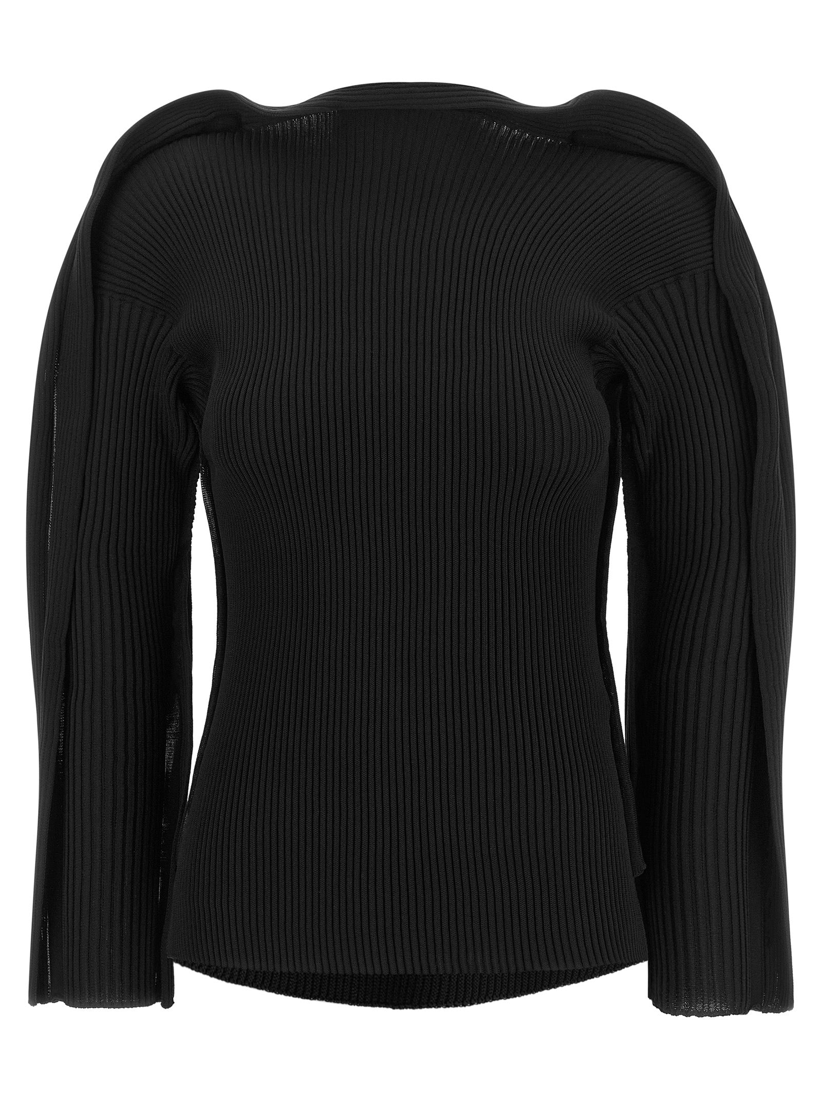 Issey Miyake Schwarzer Cardigan aus Polyester