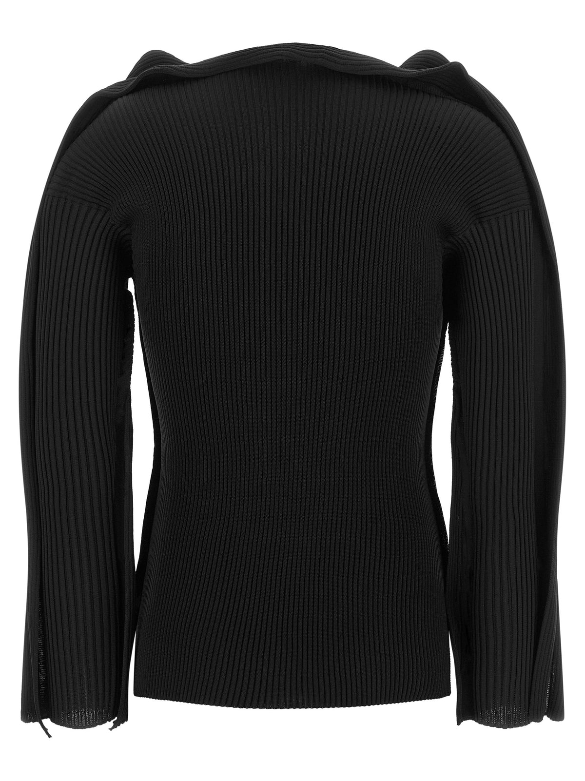 Issey Miyake Schwarzer Cardigan aus Polyester