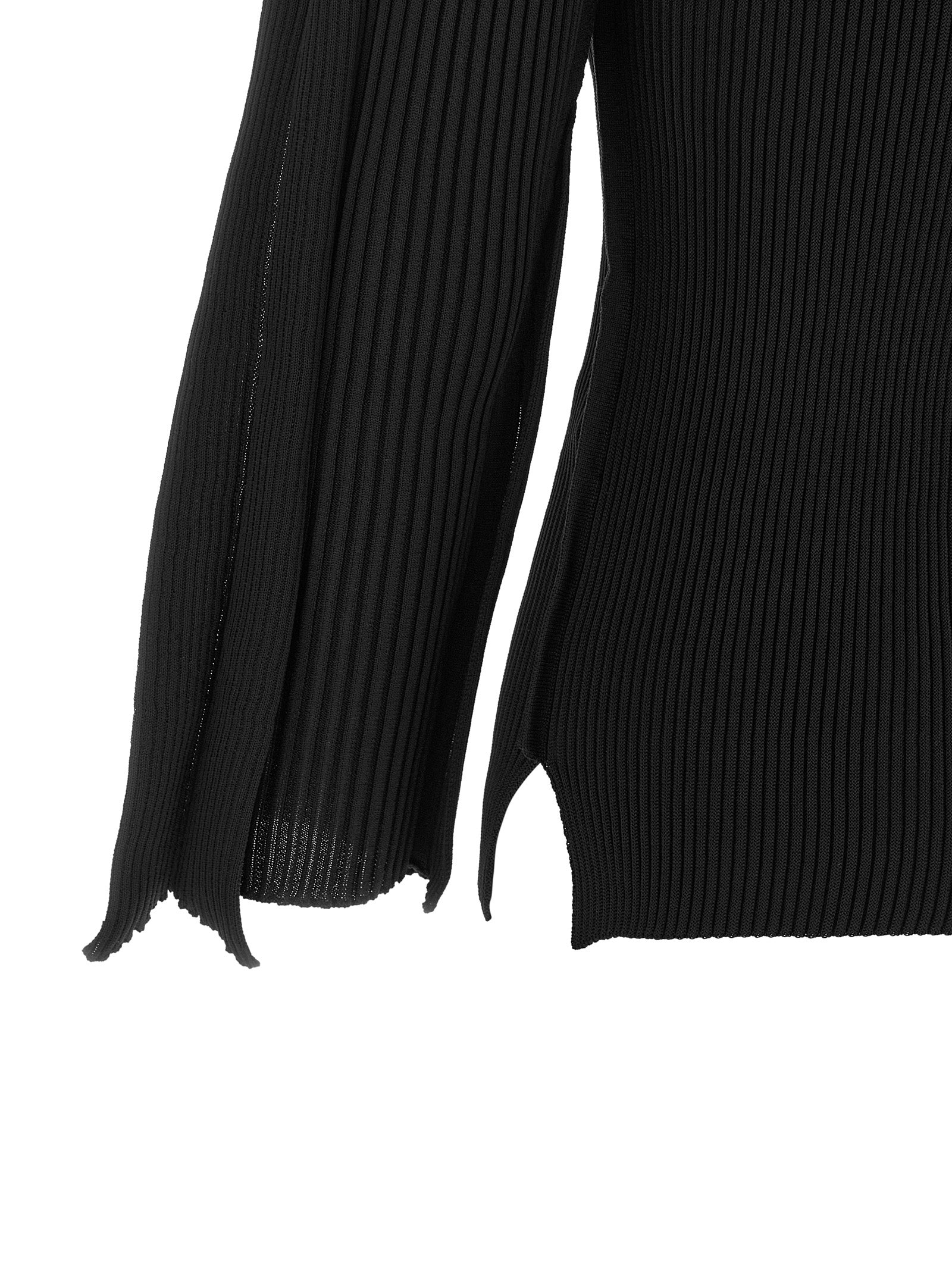 Issey Miyake Schwarzer Cardigan aus Polyester