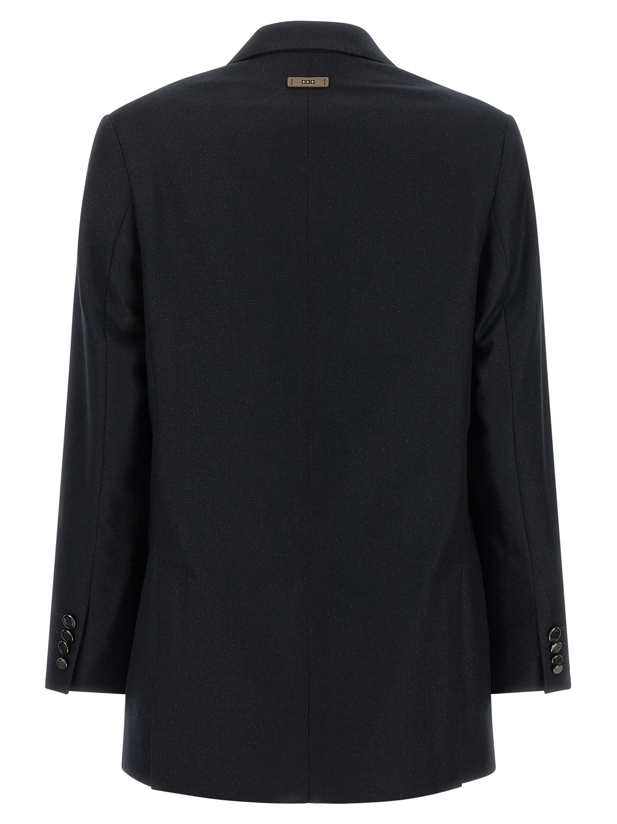 Peserico Schwarzer Blazer aus reiner Schurwolle
