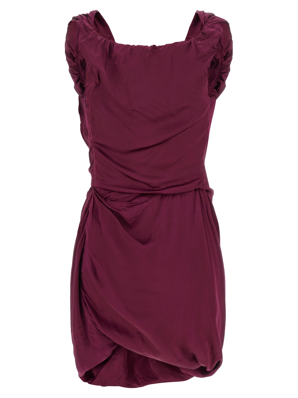 Vivienne Westwood Kurzes Kleid aus Bordeaux-Viskose
