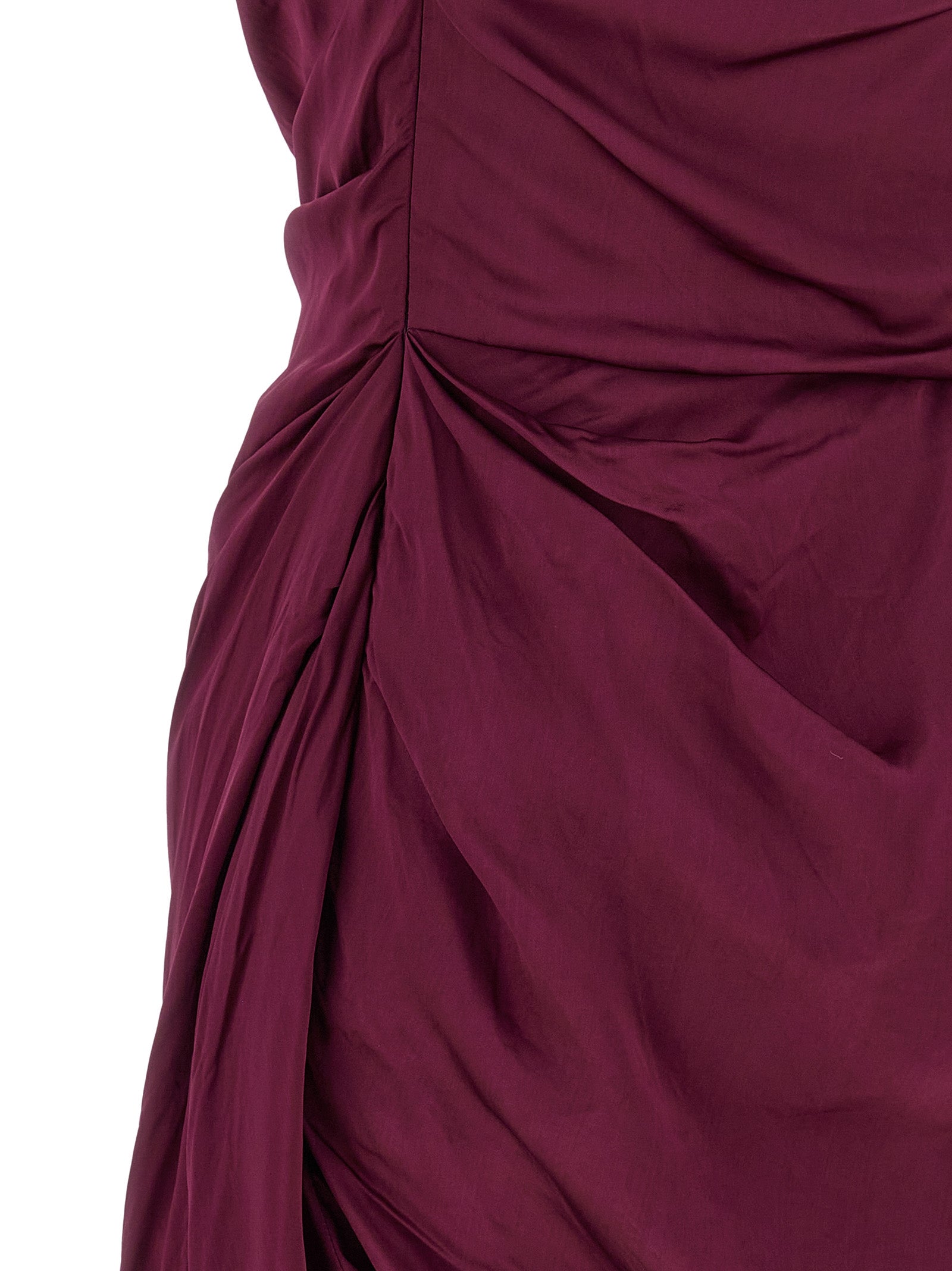 Vivienne Westwood Kurzes Kleid aus Bordeaux-Viskose