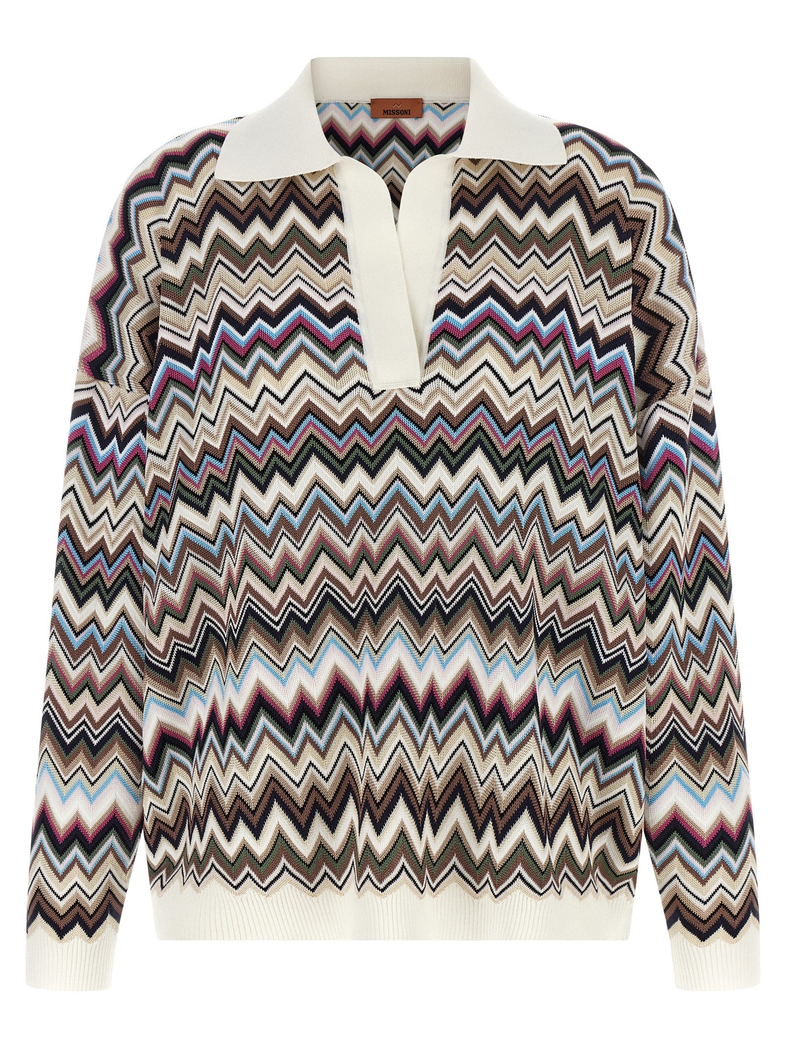 Missoni Mehrfarbiges Poloshirt aus Viskose