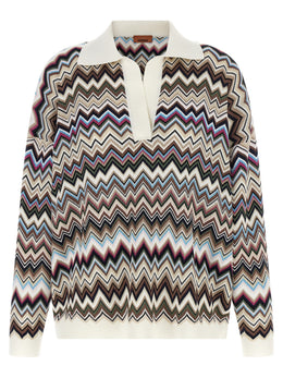 Missoni Mehrfarbiges Poloshirt aus Viskose