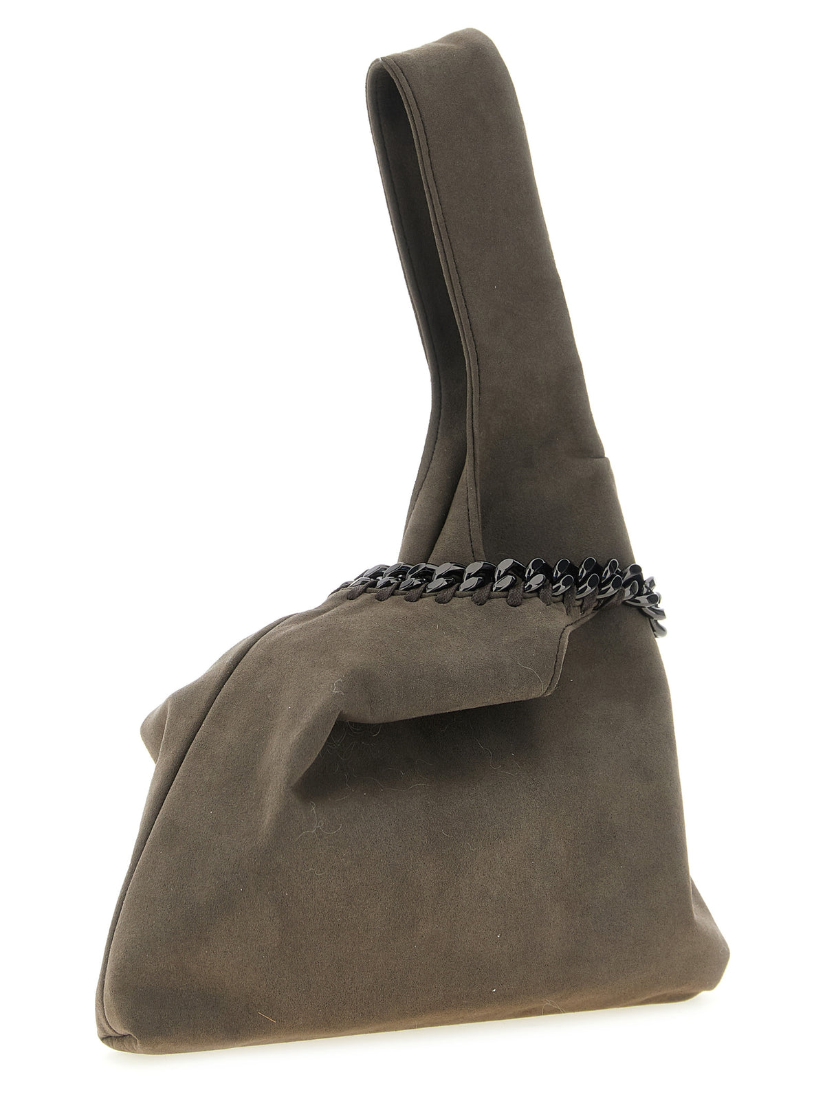 Stella McCartney Graue Schultertasche aus Polyamid