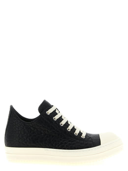 Rick Owens Bicolor Lammleder Low-Top-Sneakers