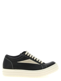 Rick Owens Bicolor Lammleder Low-Top-Sneakers