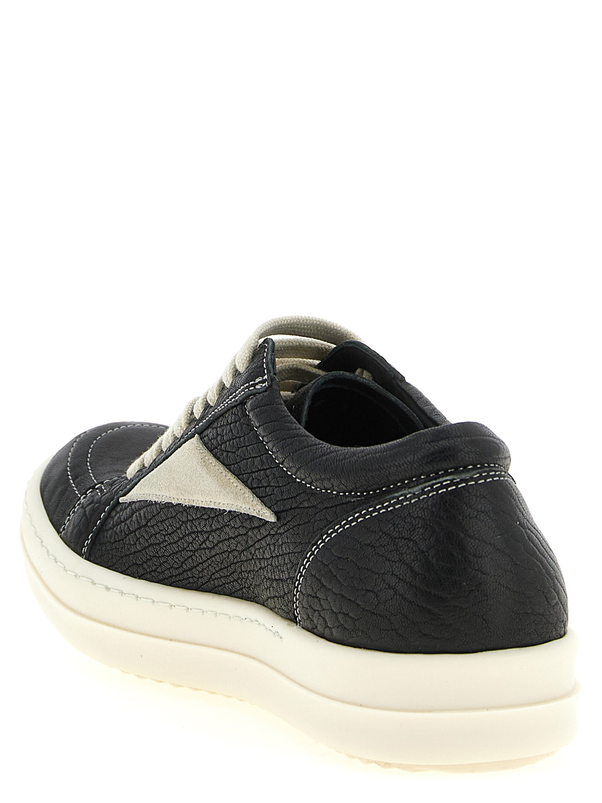 Rick Owens Bicolor Lammleder Low-Top-Sneakers