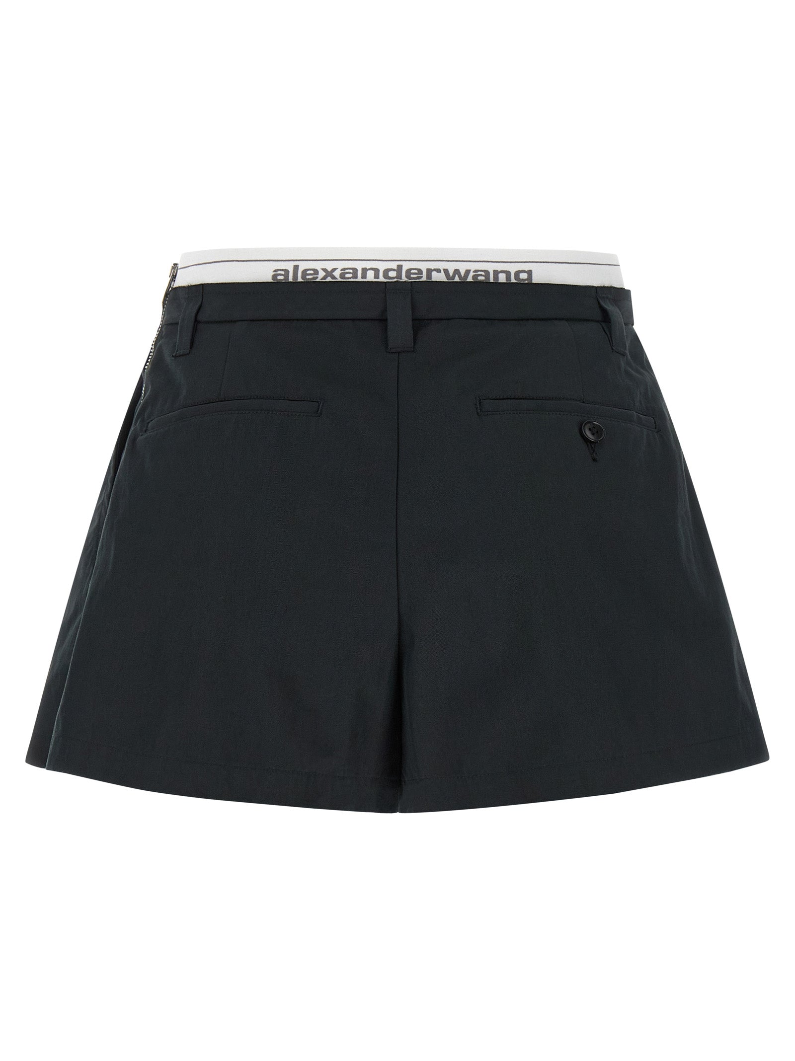 Alexander Wang Schwarze Baumwoll-Bermudashorts