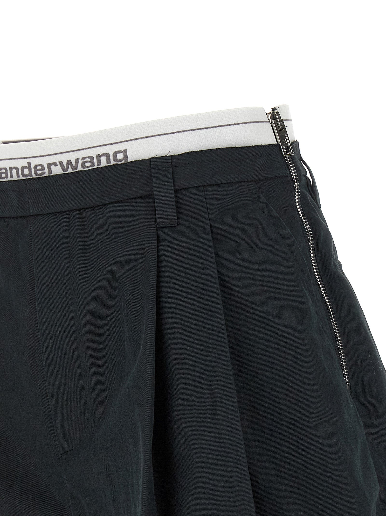 Alexander Wang Schwarze Baumwoll-Bermudashorts