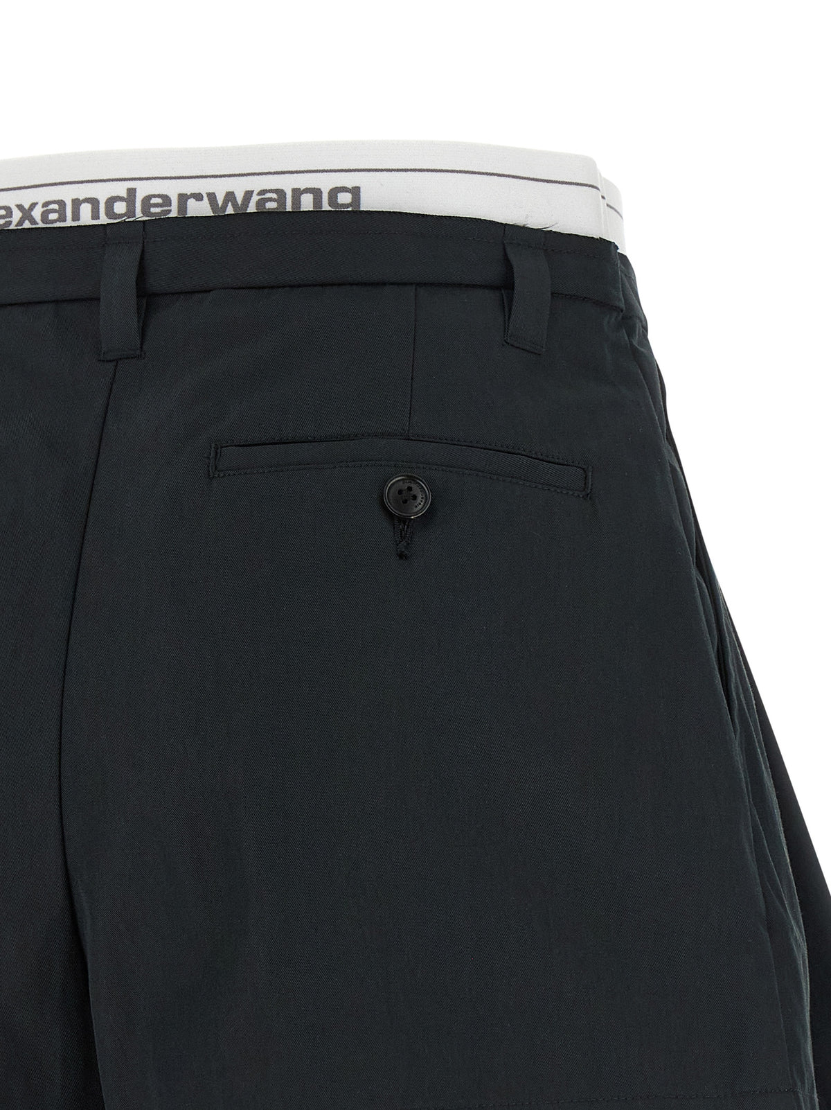 Alexander Wang Schwarze Baumwoll-Bermudashorts