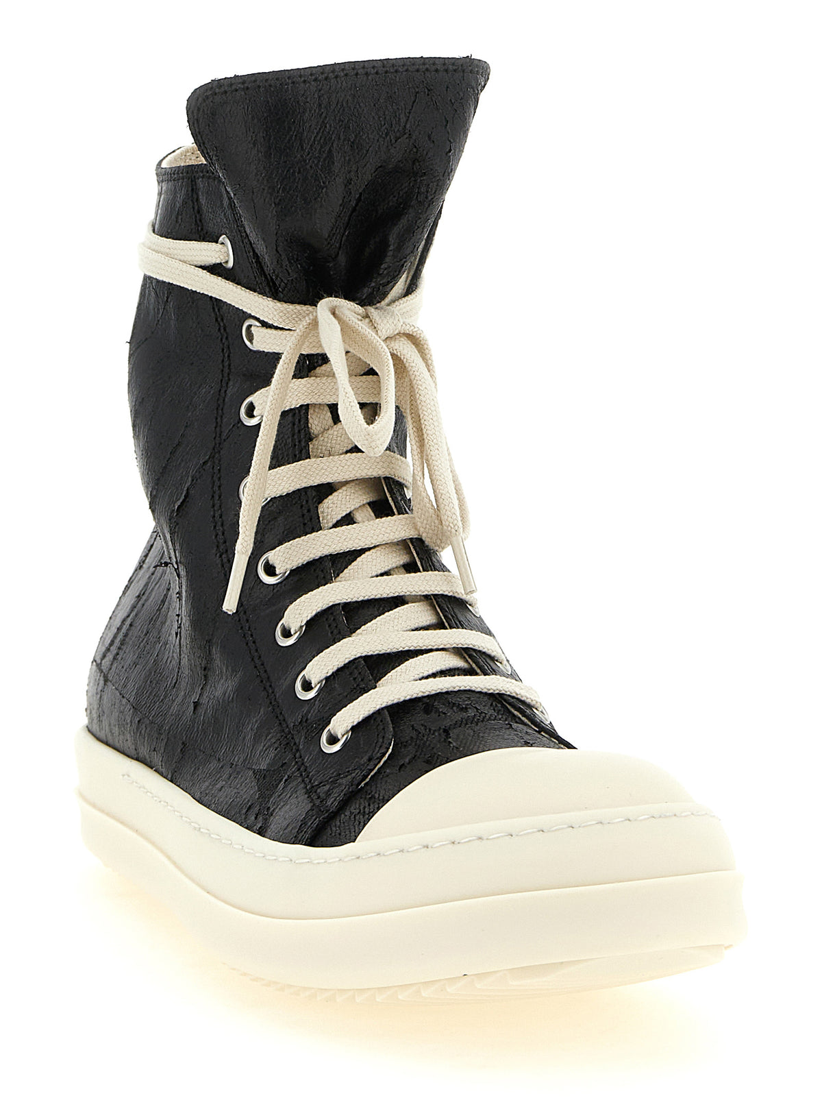 DRKSHDW Schwarze High-Top-Sneaker aus Baumwolle