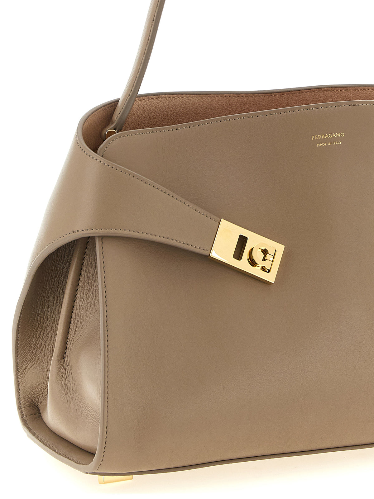 Ferragamo Schultertasche aus mehrfarbigem Kalbsleder