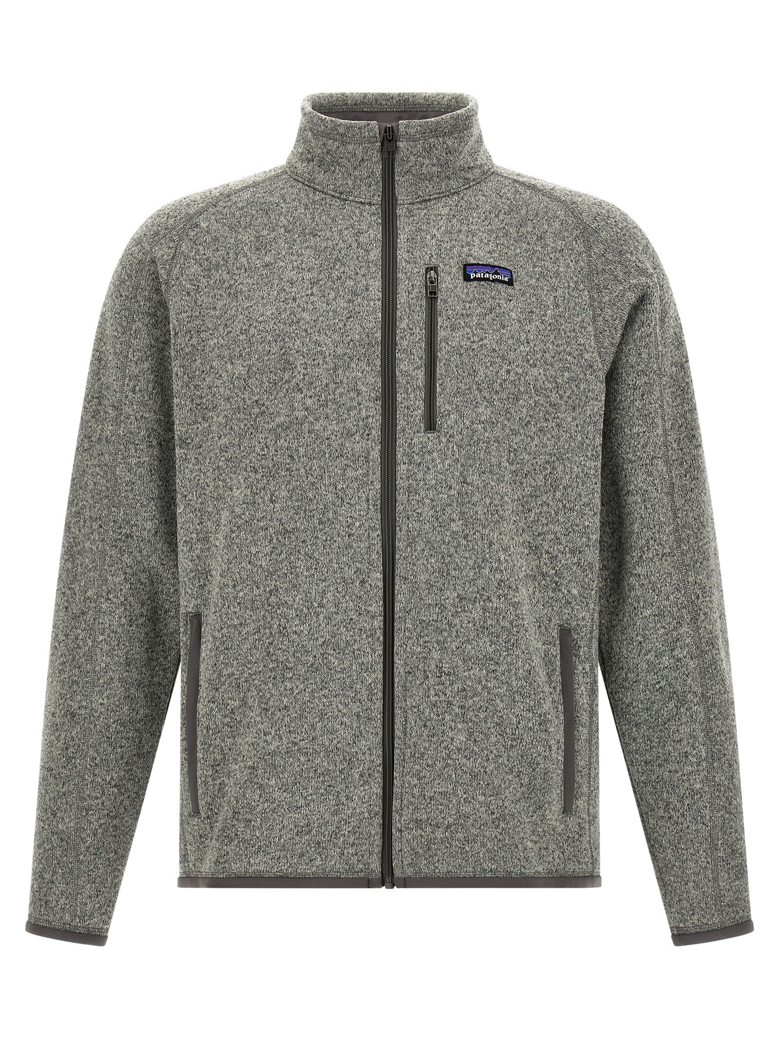 PATAGONIA Graue Polyester-Jacke in voller Länge