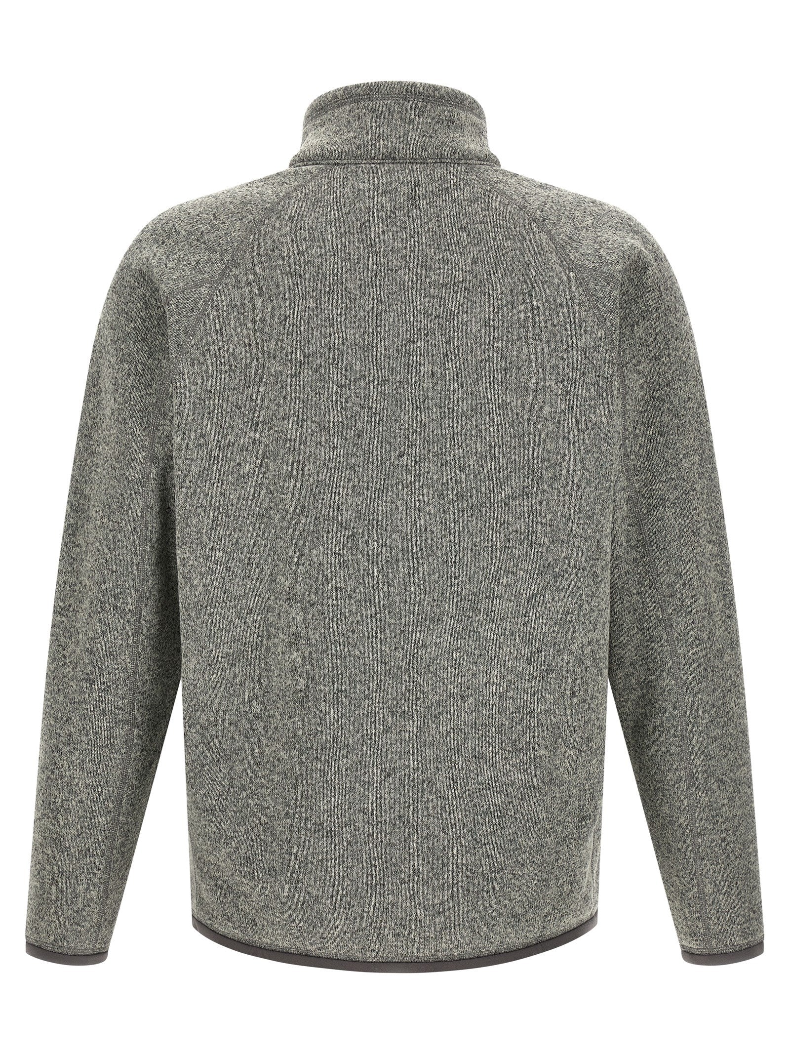 PATAGONIA Graue Polyester-Jacke in voller Länge