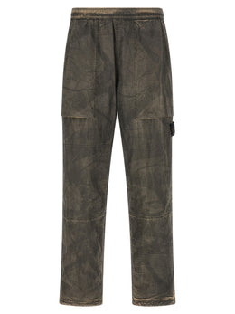 Stone Island Graue Freizeithose aus Polyamid