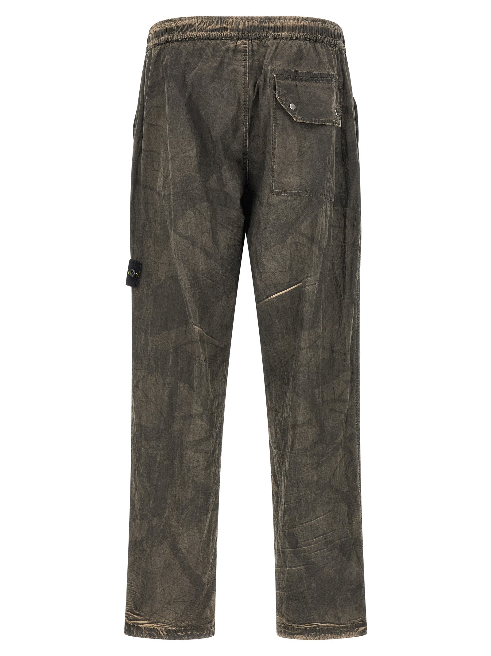 Stone Island Graue Freizeithose aus Polyamid