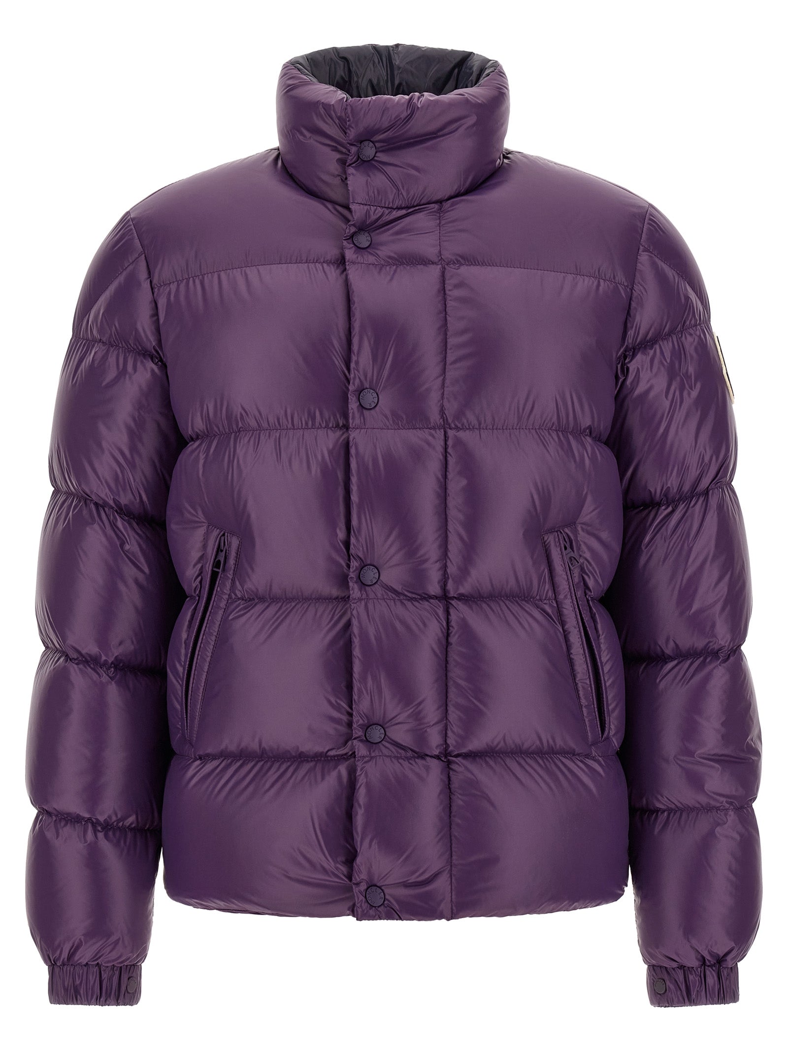 Moncler Lila Jacke aus Polyamid