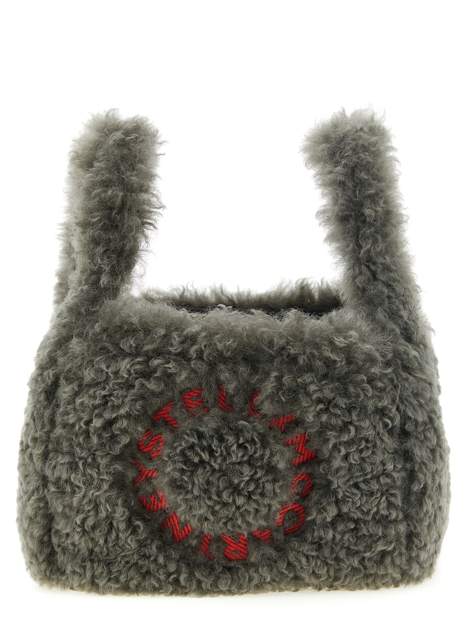 Stella McCartney Graue Schultertasche aus Polyester