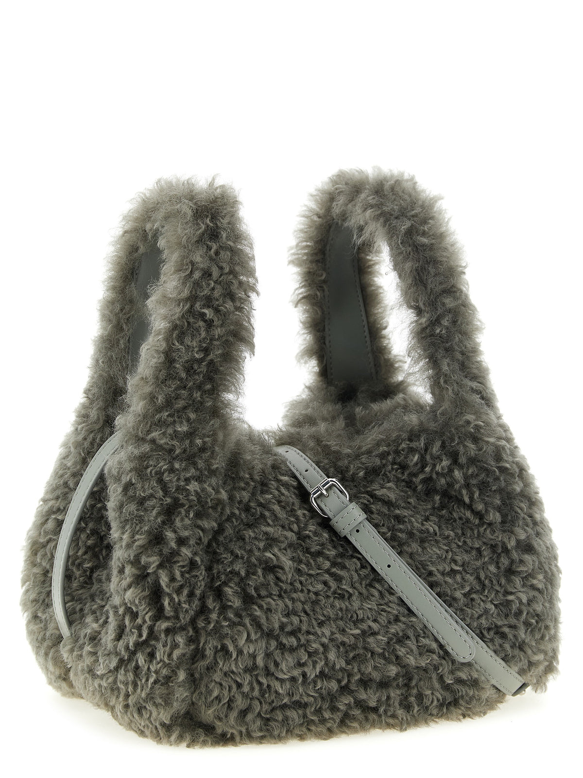 Stella McCartney Graue Schultertasche aus Polyester