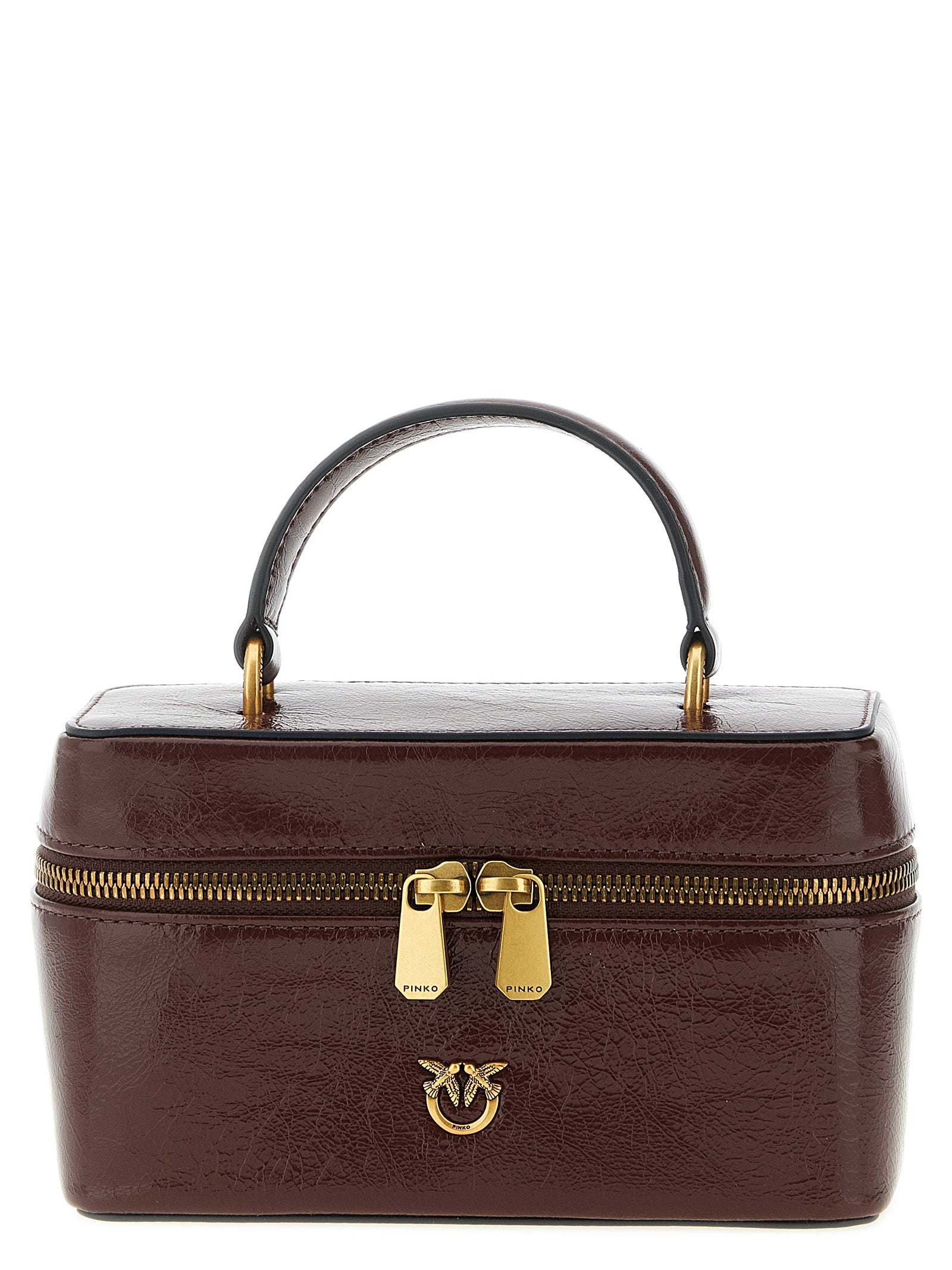 PINKO Bordeaux Kalbsleder Umhängetasche