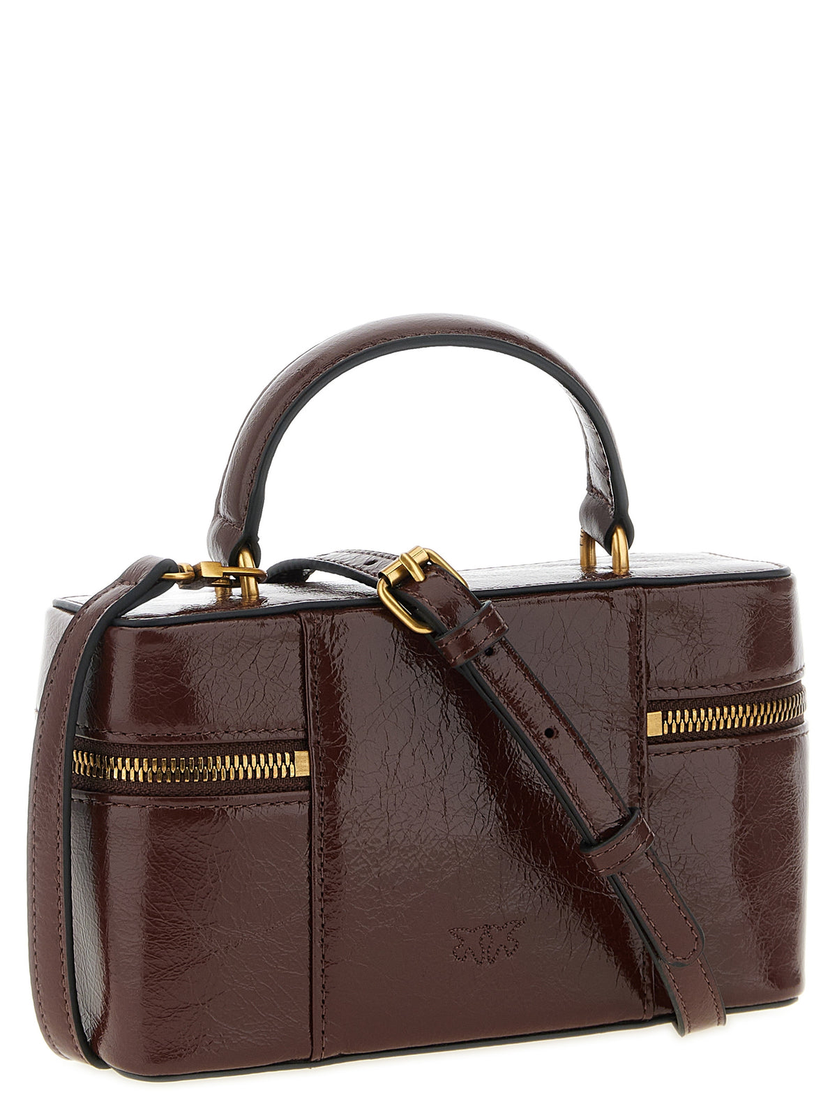 PINKO Bordeaux Kalbsleder Umhängetasche