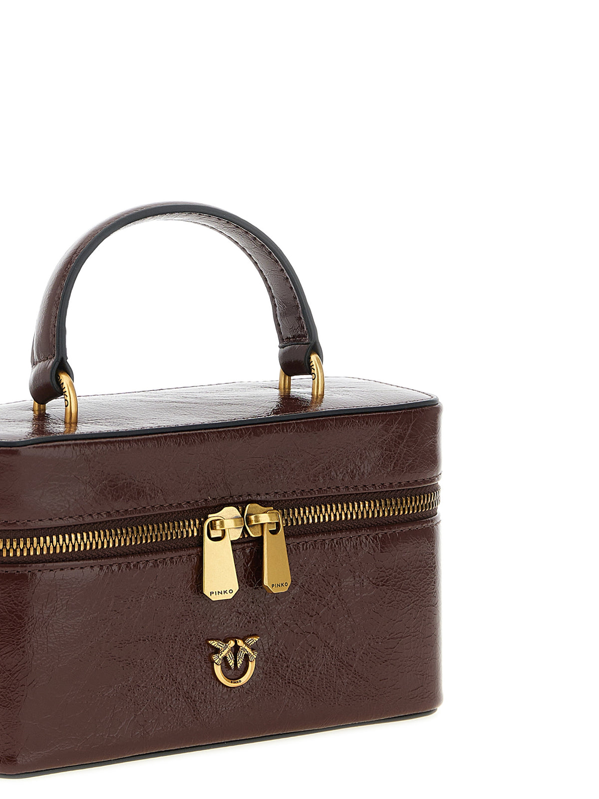 PINKO Bordeaux Kalbsleder Umhängetasche