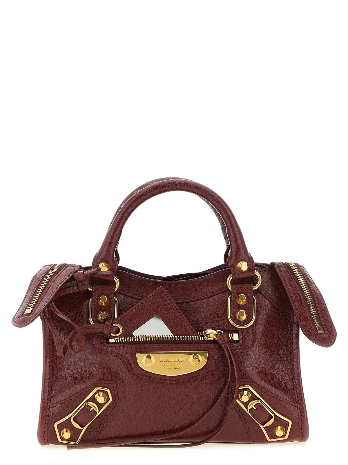 Balenciaga Handtasche aus bordeauxrotem Ziegenleder