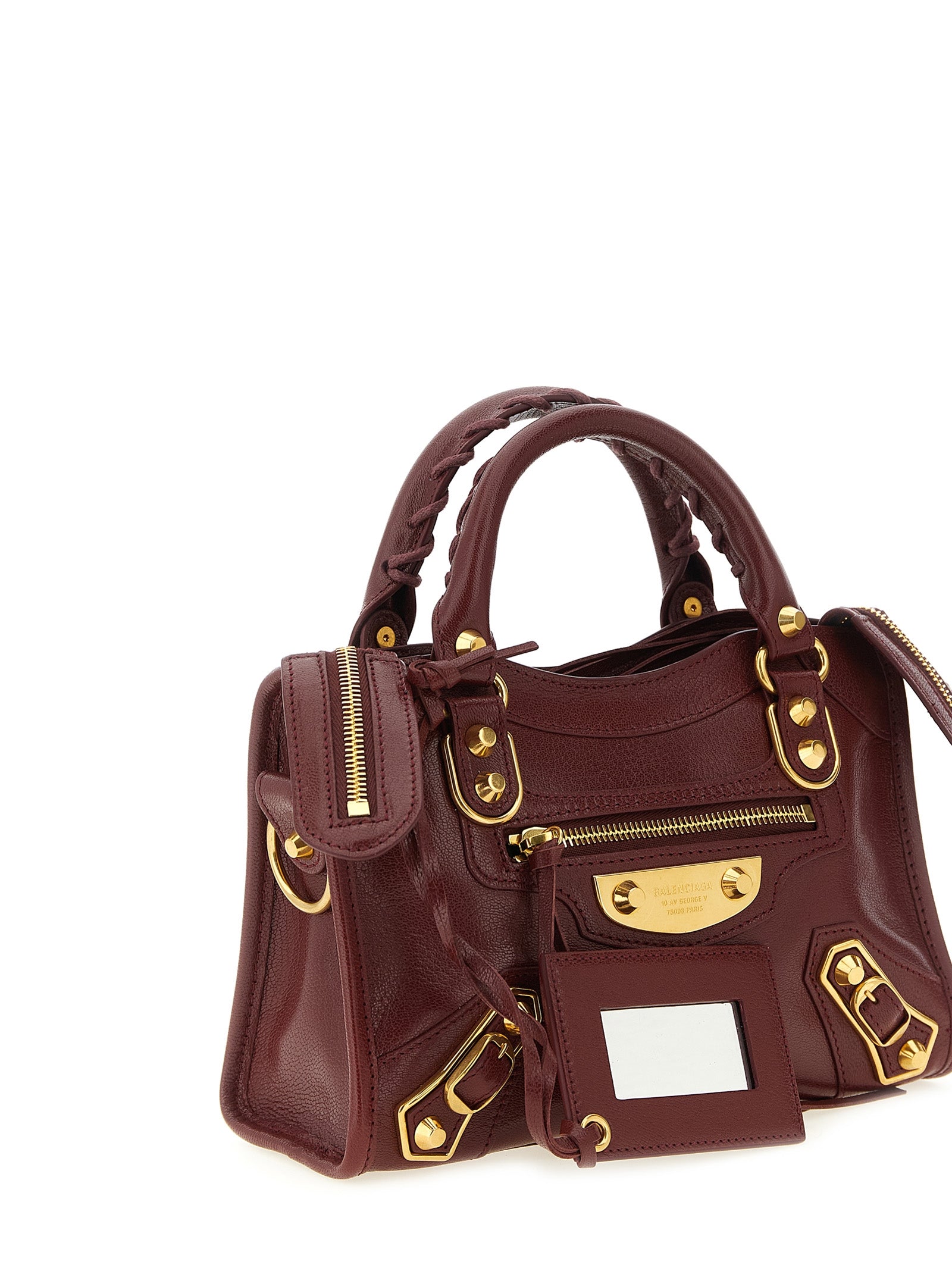 Balenciaga Handtasche aus bordeauxrotem Ziegenleder