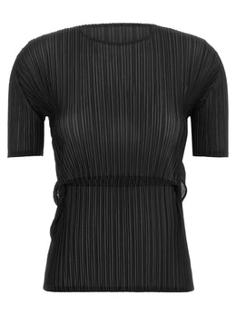 Issey Miyake Schwarzes Hemd aus Polyester