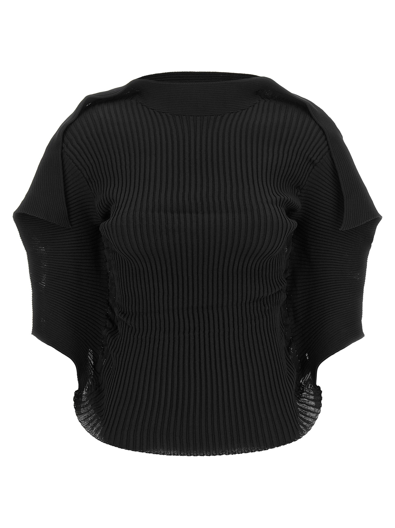 Issey Miyake Schwarze Bluse aus Polyester