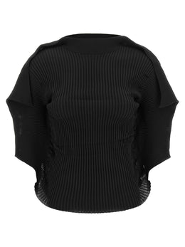 Issey Miyake Schwarze Bluse aus Polyester