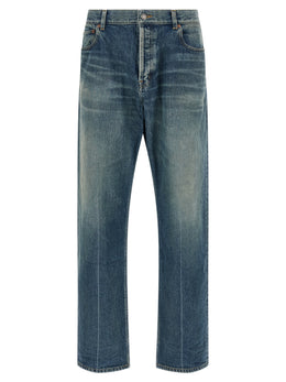 Saint Laurent Blaue Jeans aus Baumwolle, Tapered Fit