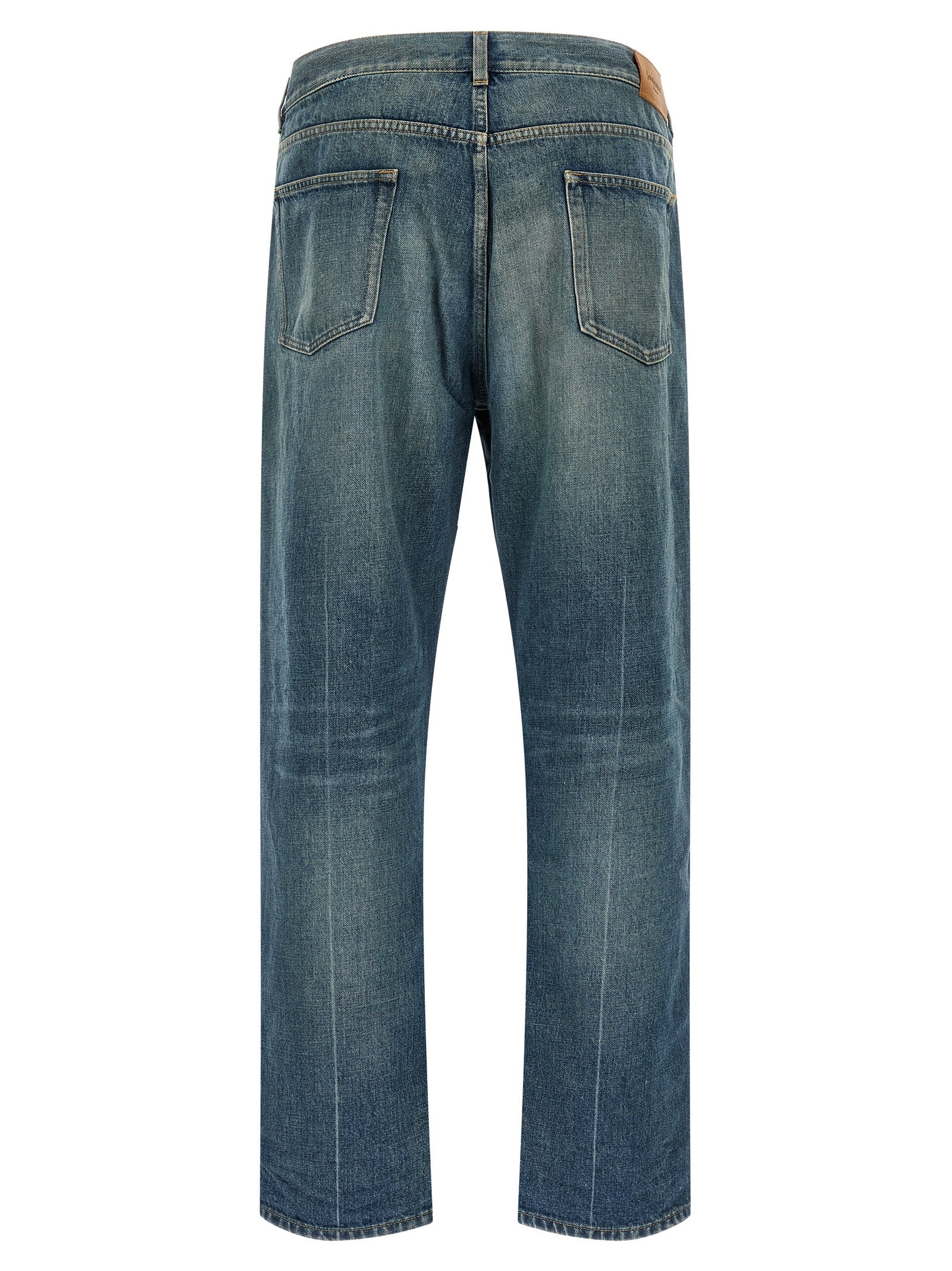 Saint Laurent Blaue Jeans aus Baumwolle, Tapered Fit