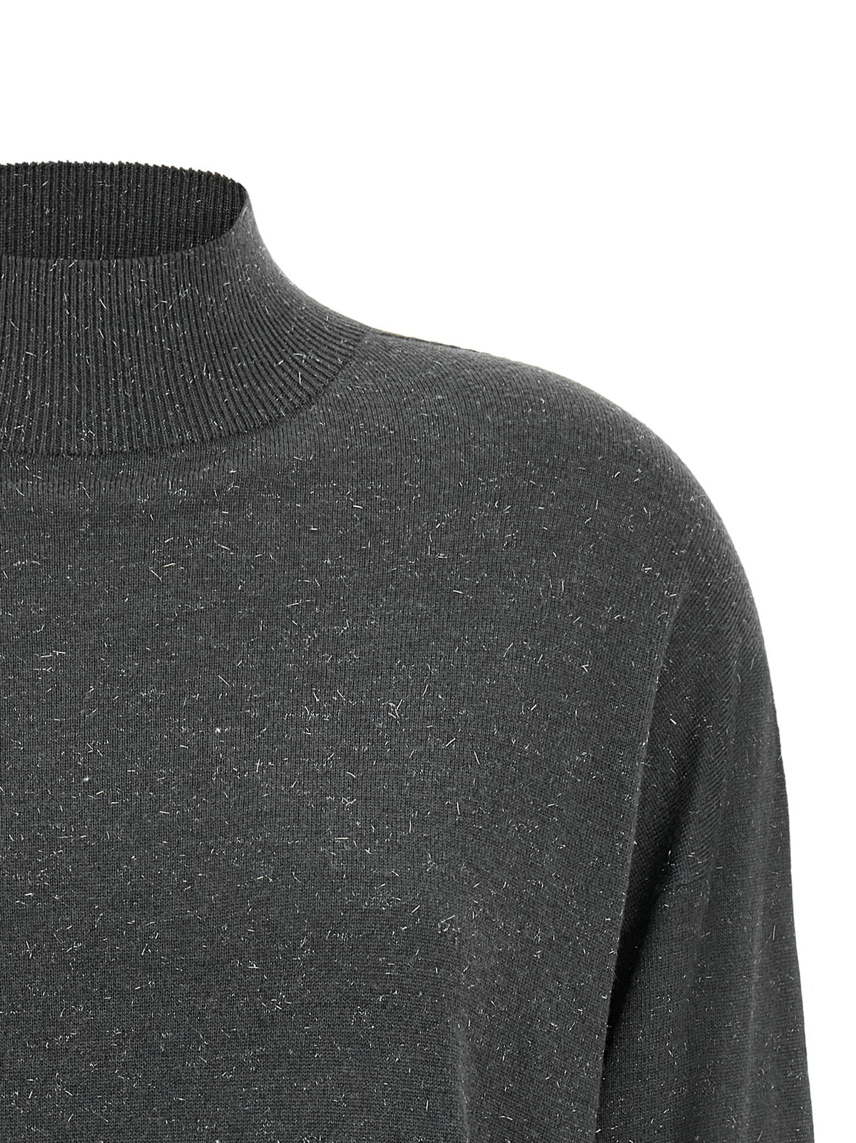 Peserico Grauer Cardigan aus reiner Schurwolle