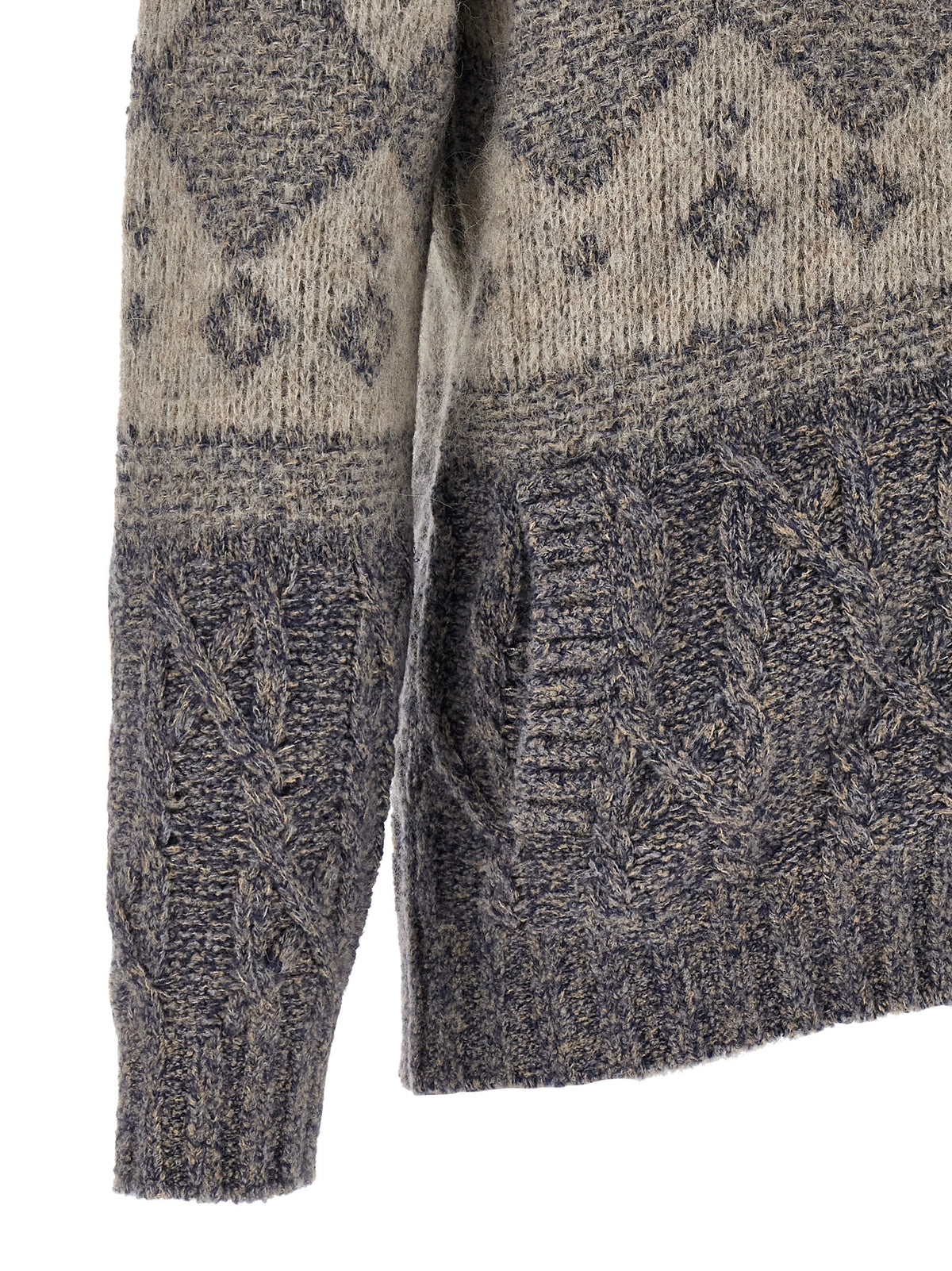 Brunello Cucinelli Grauer Cardigan aus reiner Schurwolle