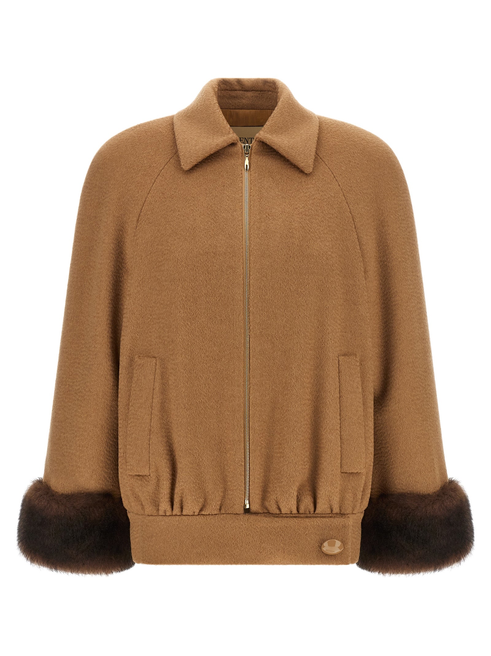 Valentino Garavani Brauner Lammfell-Bomber