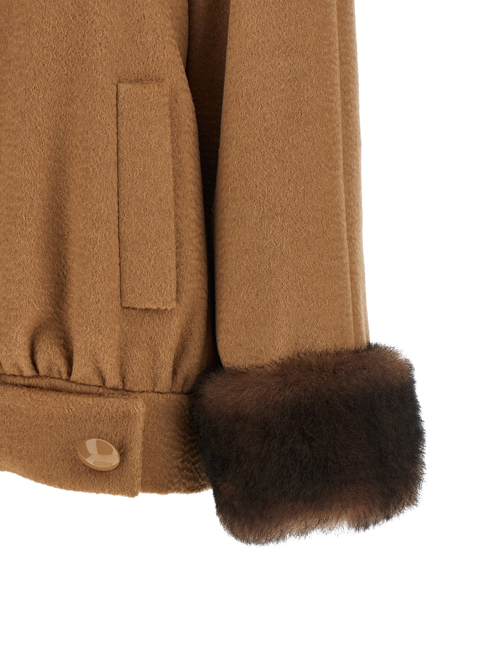 Valentino Garavani Brauner Lammfell-Bomber