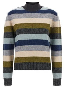 Tory Burch Mehrfarbige Wollstrickjacke