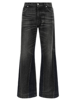 Haikure Graue Baumwoll-Jeans mit Schlag