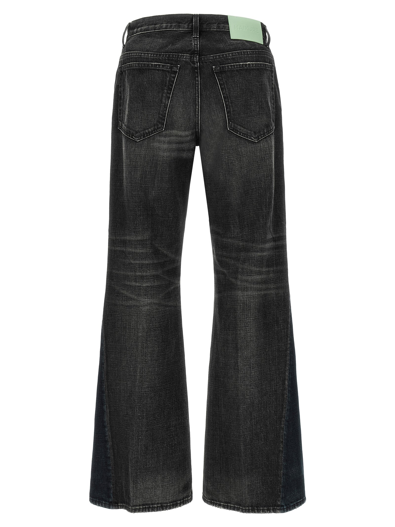 Haikure Graue Baumwoll-Jeans mit Schlag