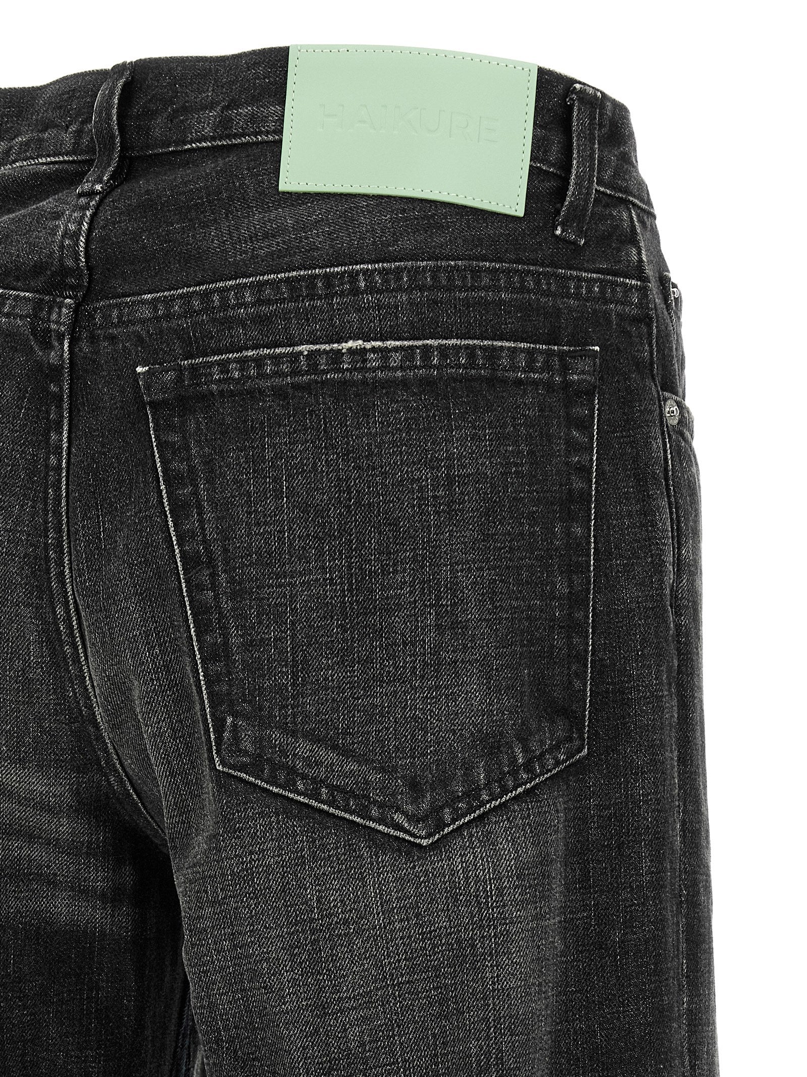 Haikure Graue Baumwoll-Jeans mit Schlag