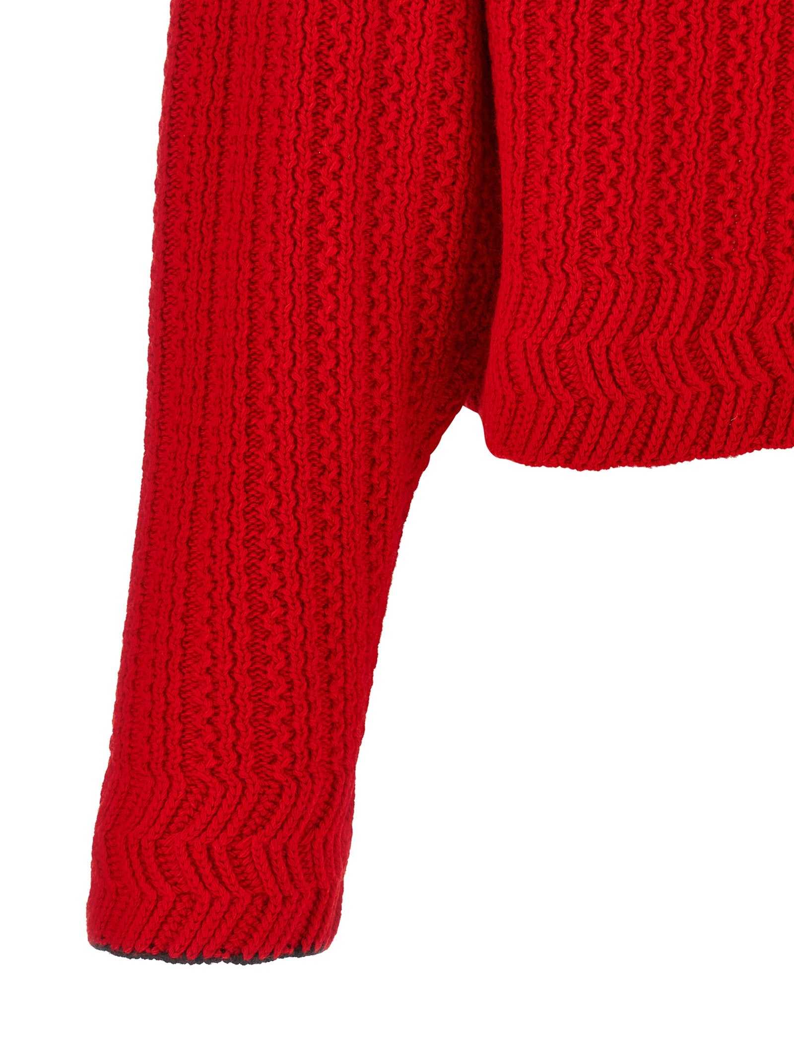 Chloé Roter Wollcardigan